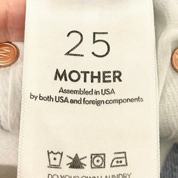 MOTHER Denim The Insider Step Crop Fray Jeans In Limited Edition 25 NWOT - Picture 9 of 10